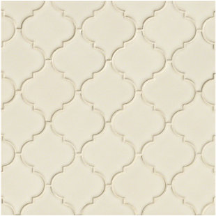 Antique White Arabesque Tile Wayfair Arabesque 10 83 X 15 5 Ceramic Mosaic Tile In Antique White