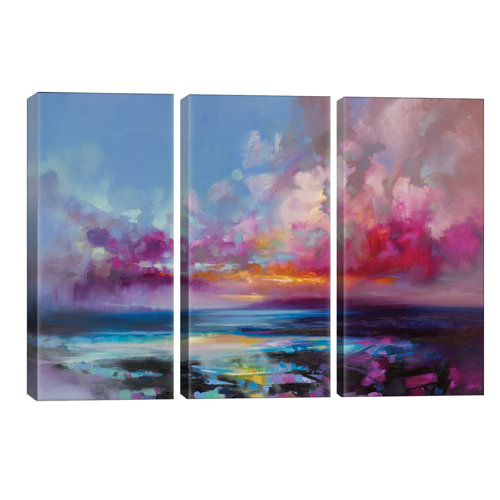 'Arran Glow' Painting Multi-Piece Image on Wapped Canvas Ebern Designs Size: 101.6cm H x 152.4cm W x 3.81cm D