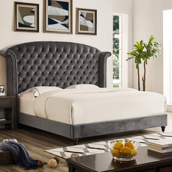 Best Design Saige Upholstered Platform Bed By Rosdorf Park Herry Up