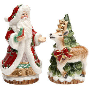 Santa & Reindeer Salt & Pepper Shaker Set