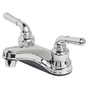 Deck Mounted Double Handle Bathroom Faucet