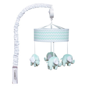 Cocoa Mint Chevron Mobile (Set of 4)