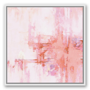 blush pink abstract wall