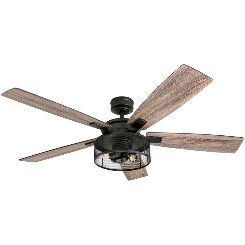 Gracie Oaks 52 Divisadero 5 Blades Ceiling Fan Light Kit Included