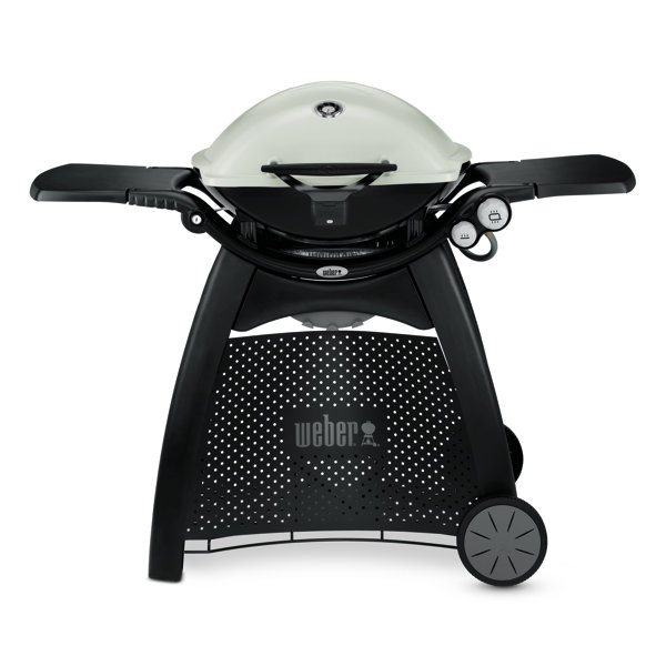 Q® Series 3200 Titanium 2-Burner Propane Gas Grill with Side Shelves by Weber
