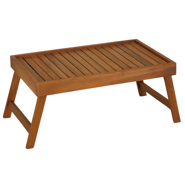 Coco Bed Tray Table in Solid Teak Wood by Bare Decor| @ $76.99
