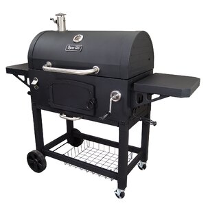 Charcoal Grill with Side Shelves