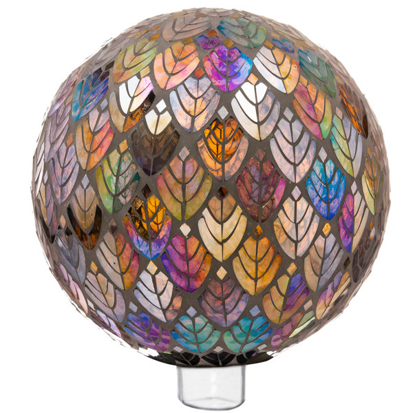 Ecumenics Baroque Splendor Mosaic Gazing Ball by Red Barrel Studio