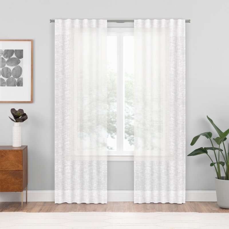 Wayfair Custom Curtains Custom Semi Sheer Single Curtain Panel Reviews Wayfair