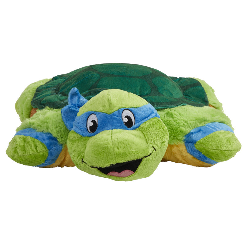 Pillowpets Nickelodeon Tmnt Leonardo Blue Plush Throw Pillow