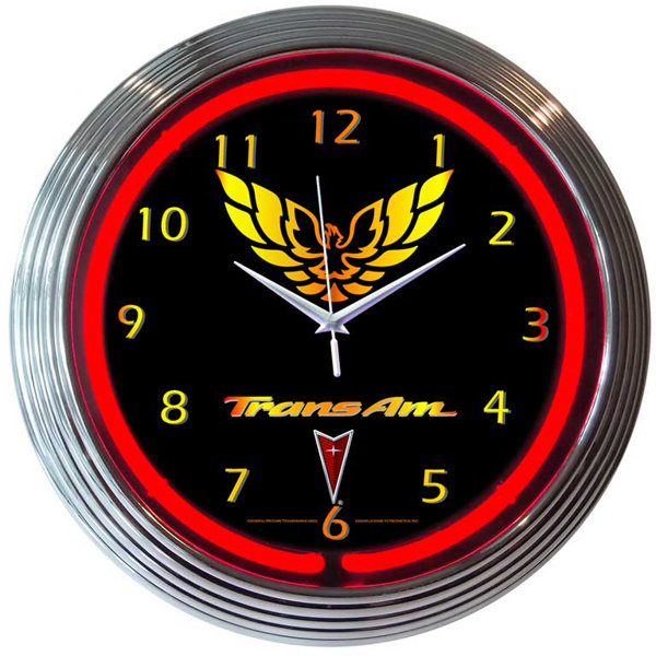 15 Trans Am Wall Clock by Neonetics