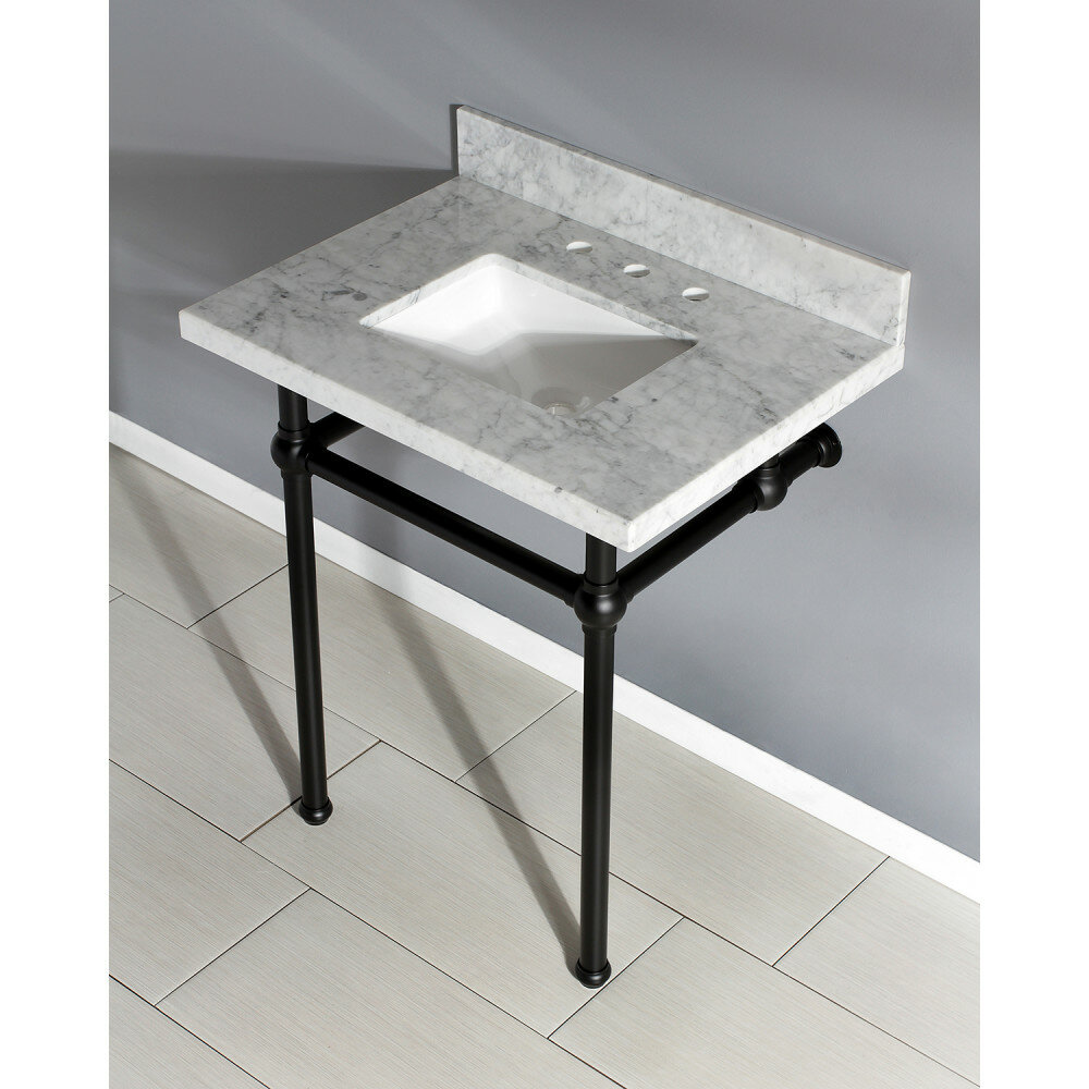 Carrara Marble 30 Single Bathroom Vanity Set Reviews Allmodern