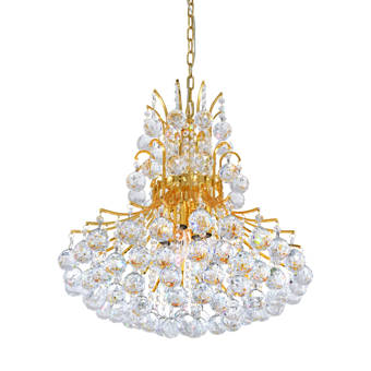 Mercer41 Mcallen 15 Light Statement Empire Chandelier With Crystal Accents Reviews Wayfair