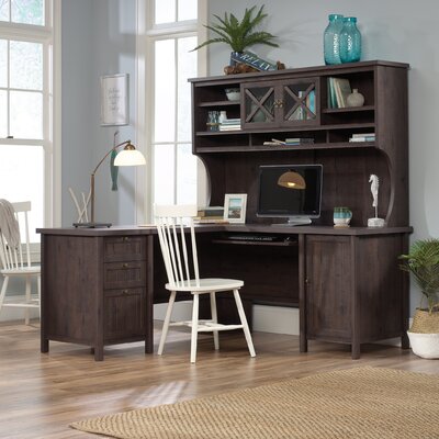 L Shape Computer Desk With Hutch Laurel Foundry Modern Farmhouse