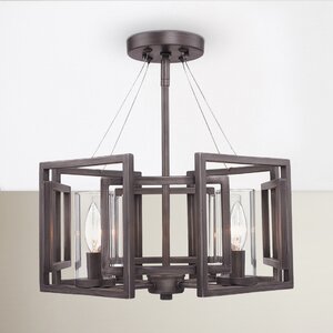 Politte 4-Light Semi Flush Mount