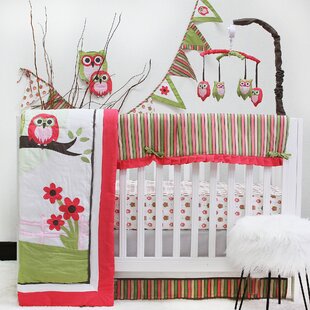 baby girl owl crib bedding sets