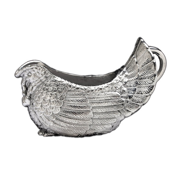 Game Birds Turkey Gravy Boat by Arthur Court Designs