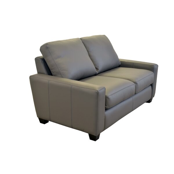 Hanson Leather Loveseat By Westland And Birch