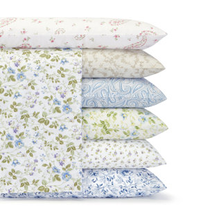 Lorelei 300 Thread Count Cotton Sateen 4 Piece Sheet Set