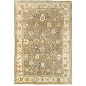 Palace Hand-Knotted Brown/Beige Area Rug