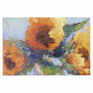 Carol Schiff Sunflower Trio Floral Doormat