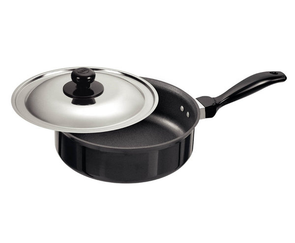 Non-Stick Saute Pan with Steel Lid by Futura
