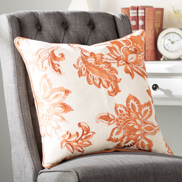 Flavien Embroidered French Country Throw Pillow by Lark Manor| @ $27.99