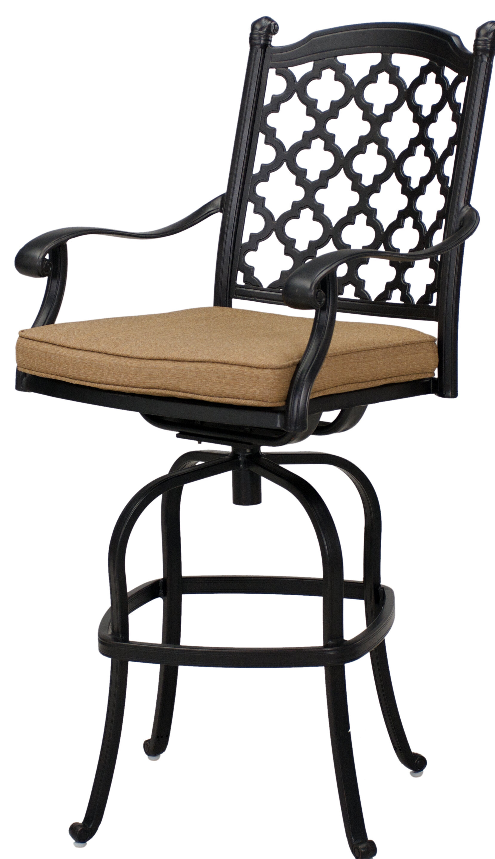 Darby Home Co Waconia Swivel 29 Patio Bar Stool With Cushion Wayfair