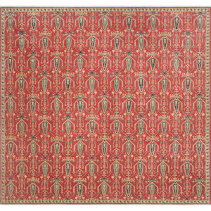 One-of-a-Kind Tomas Naim Hand-Knotted Wool Rust Area Rug