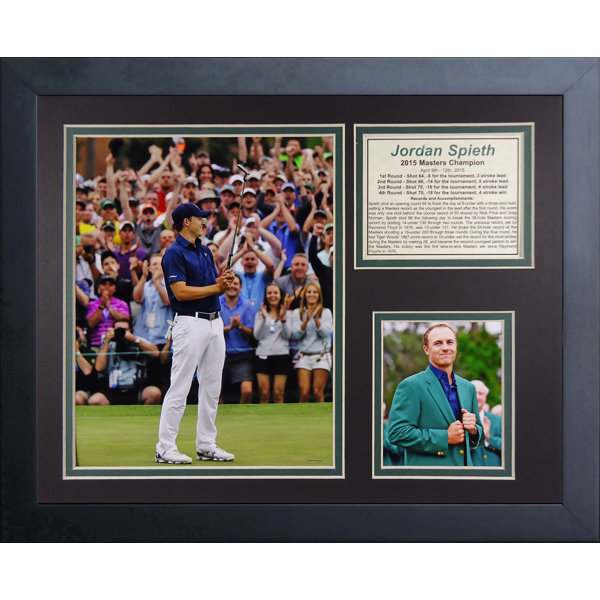 Jordan Spieth 2015 Masters Champion Framed Memorabilia by Legends Never Die