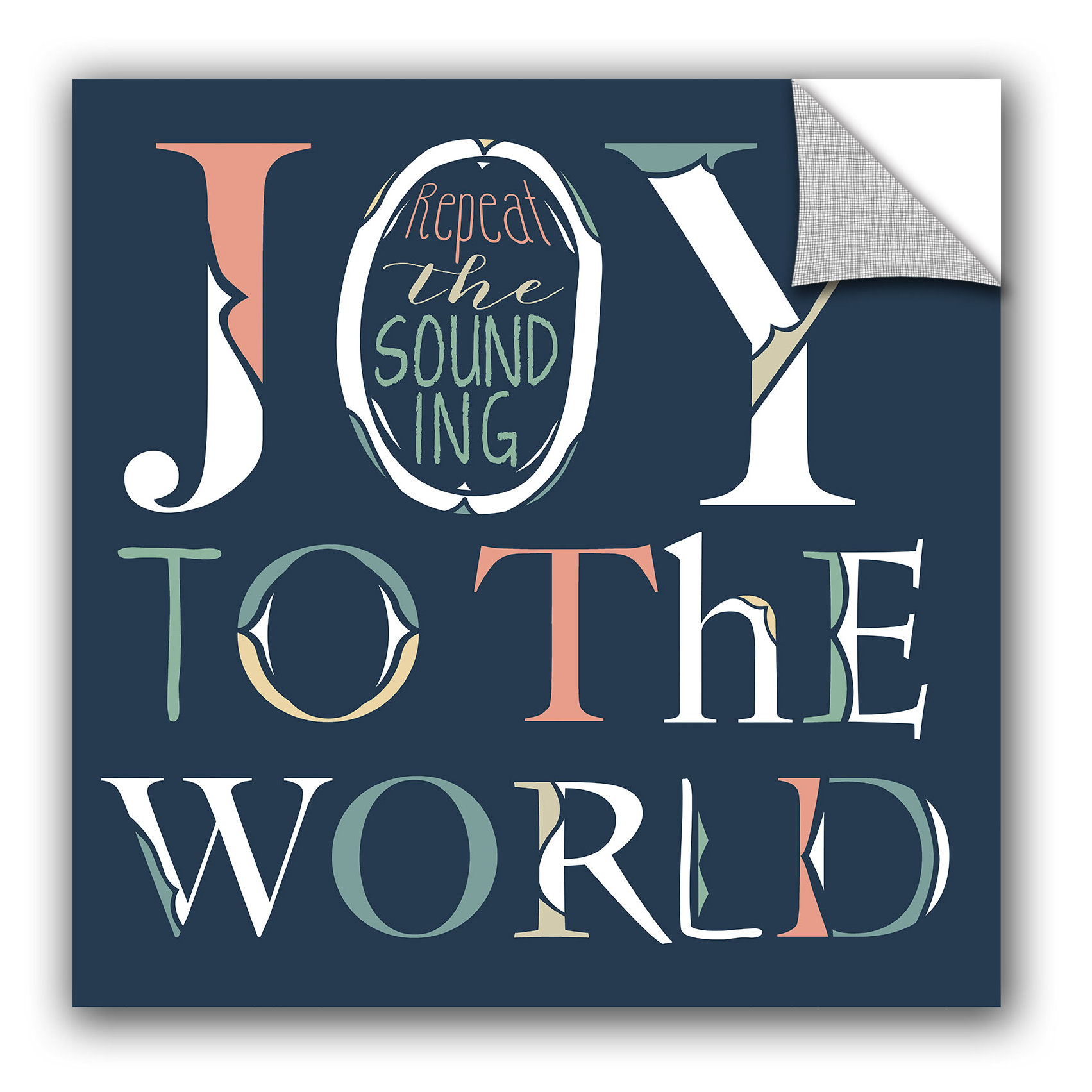 Artwall Longfellow Design Joy To The World Wall Decal Wayfair