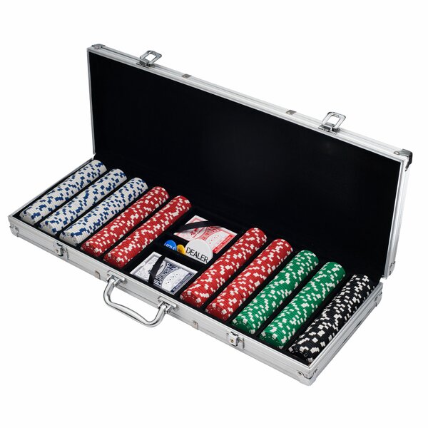 500 Piece Dice Poker Chip Set by Trademark Global