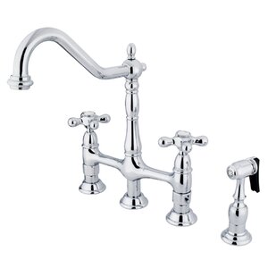 Heritage Standard Bridge Faucet with Side Spray