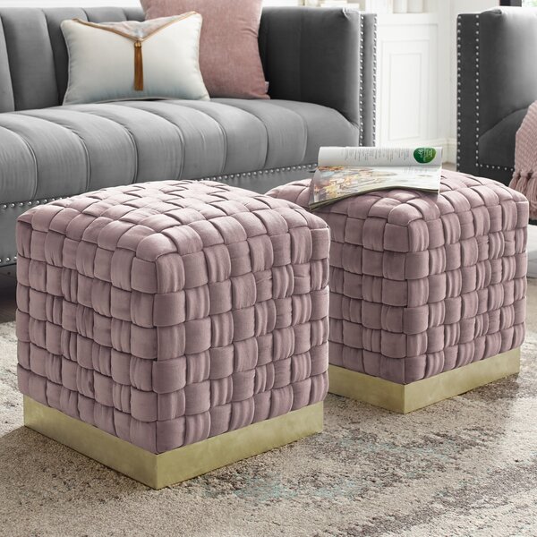 Patio Furniture Marcheline Woven Cube Ottoman
