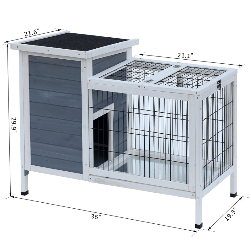 elevated rabbit hutch