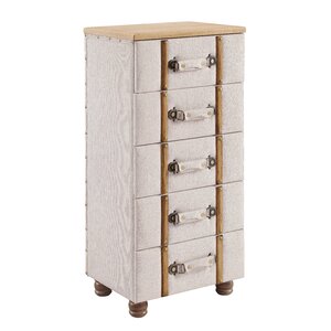 Rowan Padded 5 Drawer Accent Chest