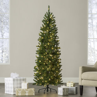 kingswood pencil 6 green fir artificial christmas tree with 200 clear lights - Real Looking Artificial Christmas Trees kingswood pencil 6 green fir artificial christmas tree with 200 clear lights - Real Looking Artificial Christmas Trees