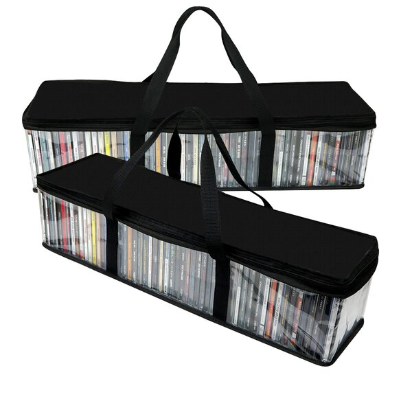 Multimedia CD Storage Bag (Set Of 2) By Evelots