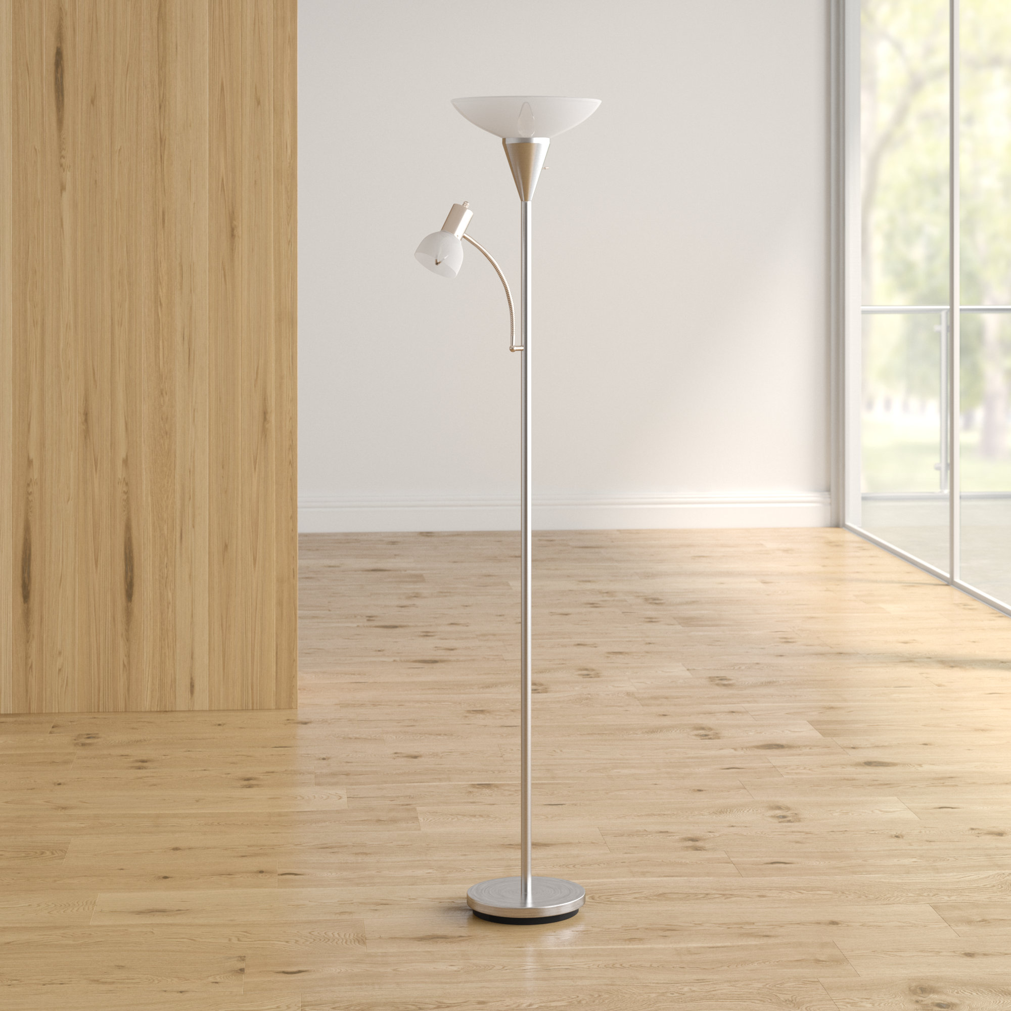 Ebern Designs Bednarz 70 7 Torchiere Floor Lamp Reviews Wayfair