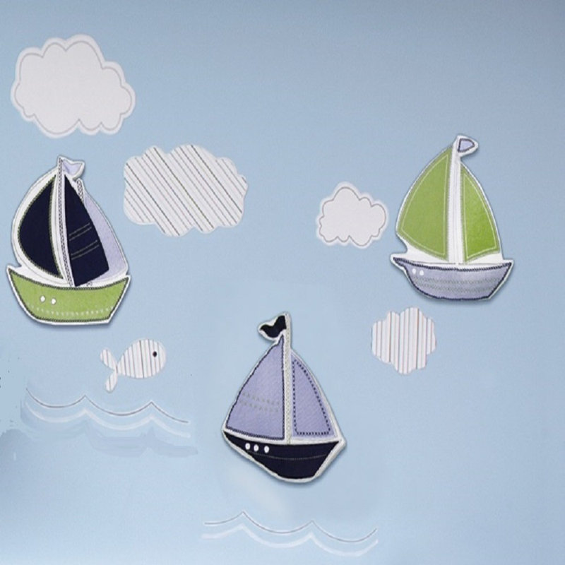 Nautica Kids Nursery Separates Musical Mobile Sailboats And