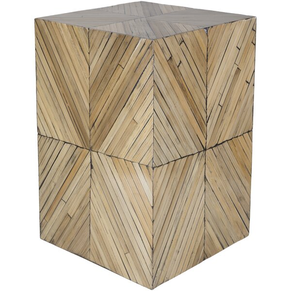 Margene Global-Inspired Wood End Table By Bungalow Rose