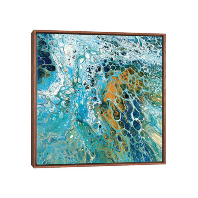 Blue River  Print East Urban Home Size 26 H x 26 W x 15 D Format Classic Wood Framed Canvas Matte Color No Matte
