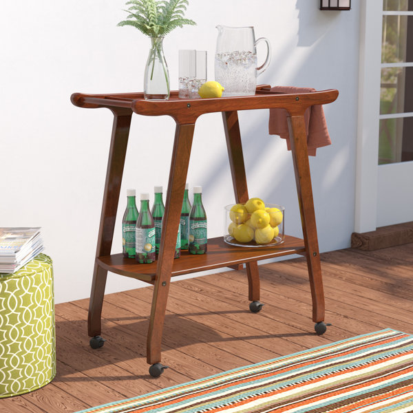 Outdoor Wood Barcart By Langley Street Best #1