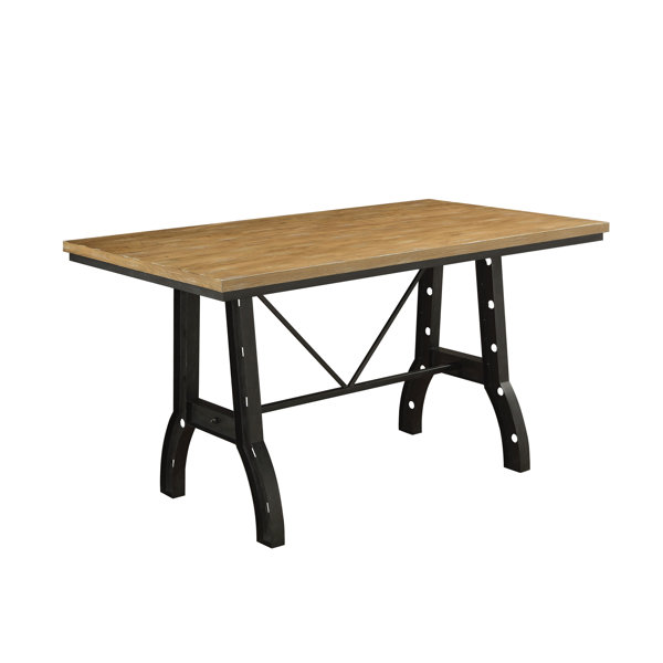 Woodson Counter Height Solid Oak Dining Table by Williston Forge Williston Forge