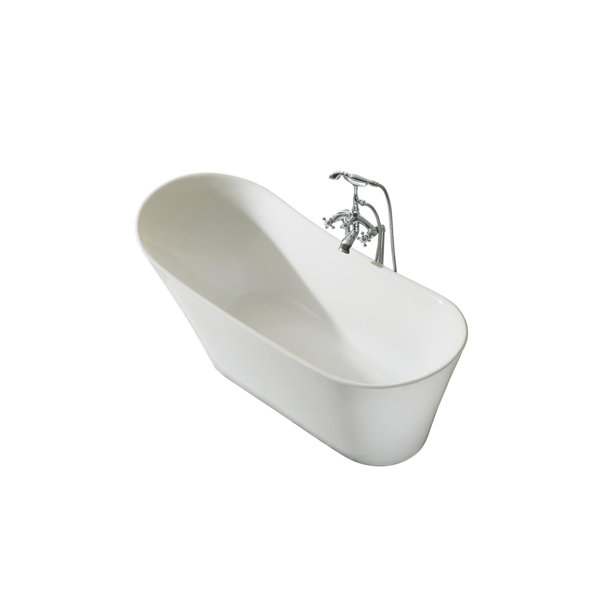 Paris Platinum 67 x 30 Freestanding Soaking Bathtub by Ariel Bath