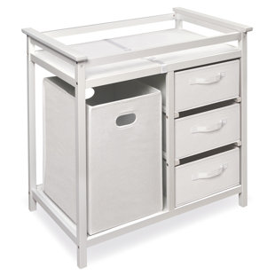 light wood changing table