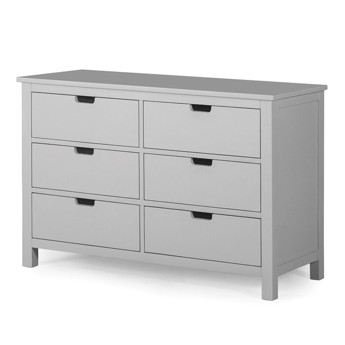 Harriet Bee Oakley 6 Drawer Double Dresser With Hutch Wayfair