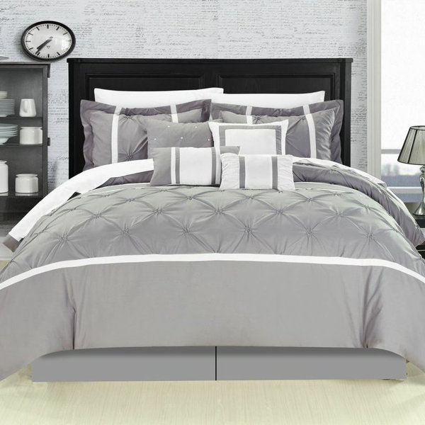 Willa Arlo Interiors Jacinta Striped 8 Piece Comforter Set