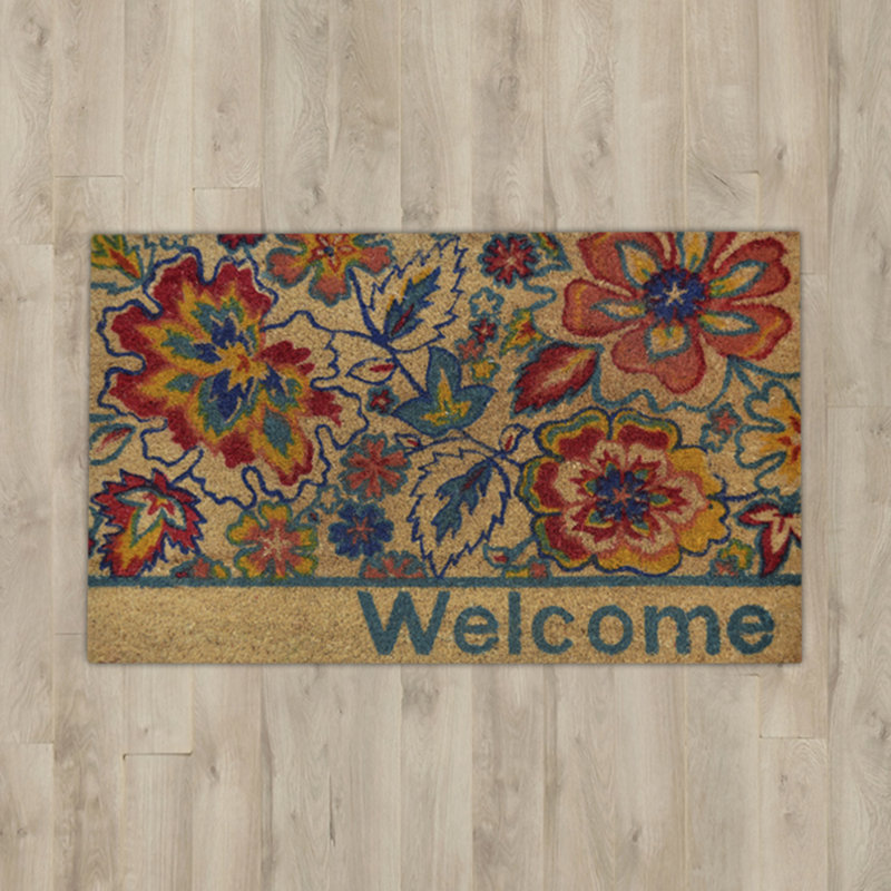 Andover Mills Carrie Floral Doormat & Reviews Wayfair