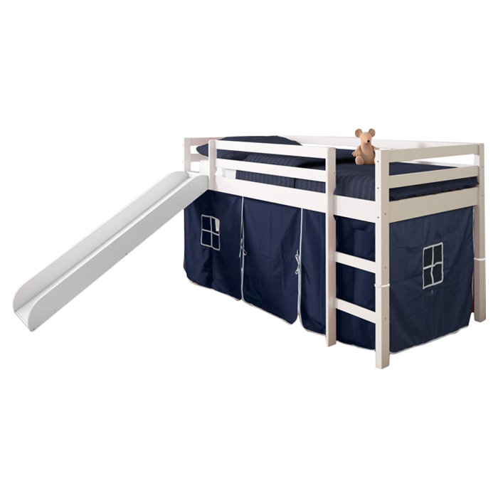 Donco Kids Tent Twin Low Loft Bed with Slide & Reviews Wayfair